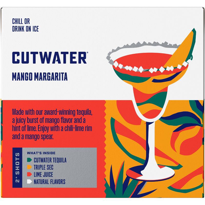 slide 9 of 12, Cutwater Spirits Cutwater Mango Margarita Cocktail - 4pk/355ml Cans, 4 ct; 355 ml