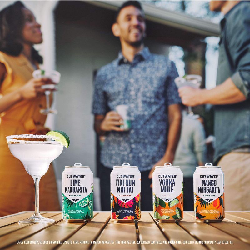 slide 11 of 12, Cutwater Spirits Cutwater Mango Margarita Cocktail - 4pk/355ml Cans, 4 ct; 355 ml