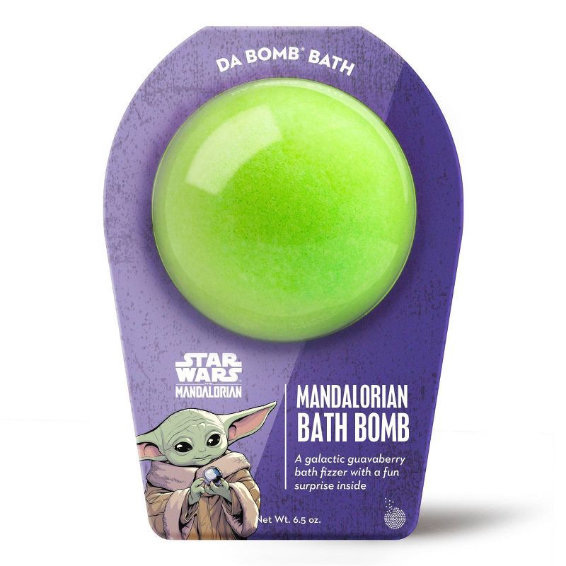 slide 1 of 4, Da Bomb Bath Fizzers Star Wars Mandalorian (The Child) Bath Bomb - 6.5oz, 6.5 oz