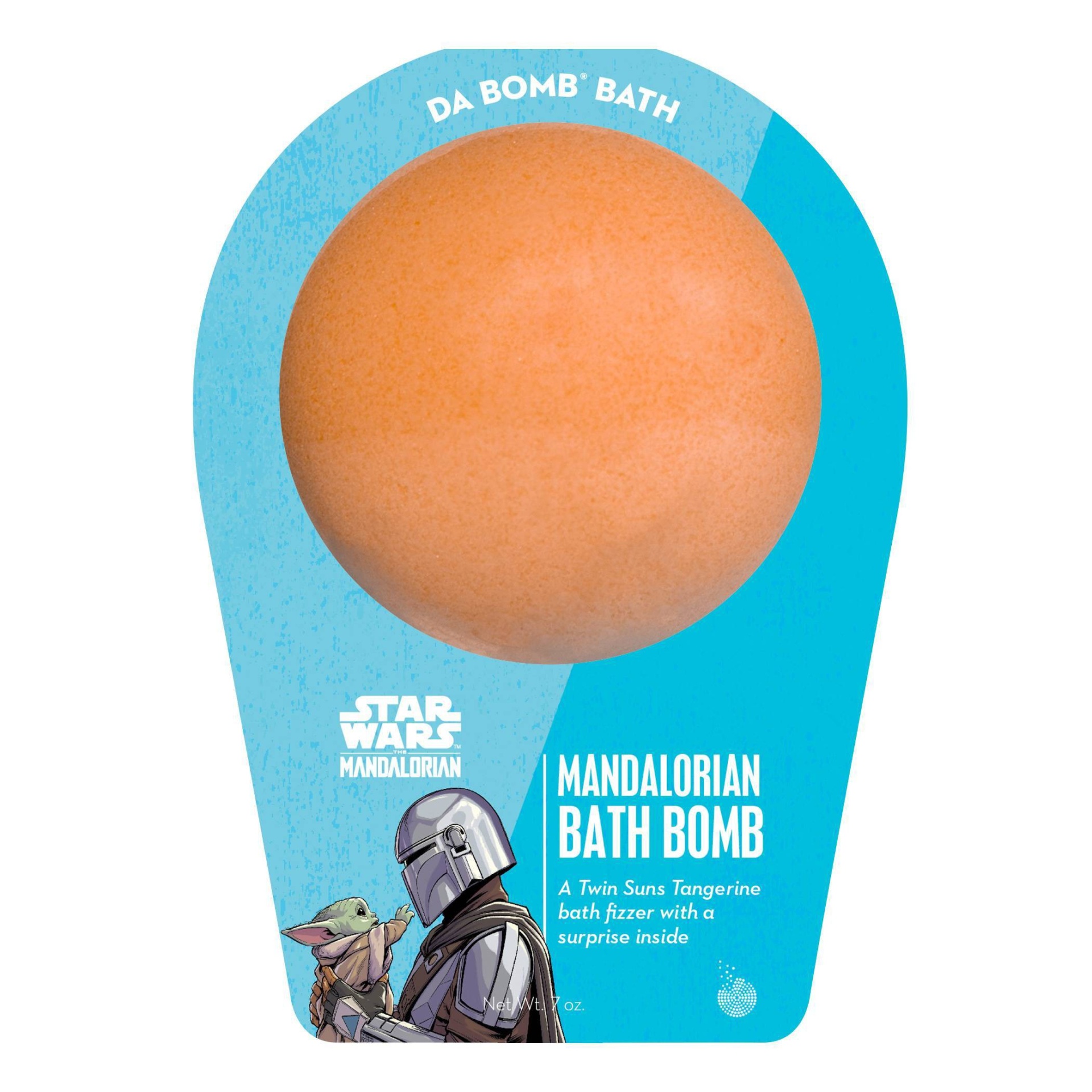 slide 1 of 3, Da Bomb Bath Fizzers Star Wars: The Mandalorian Bath Bomb, 7 oz