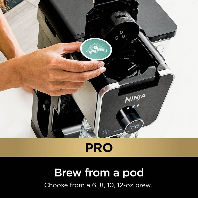 slide 6 of 11, Ninja DualBrew Pro Specialty Coffee System, Single-Serve, Pod, and 12-Cup Drip Coffee Maker - CFP301: Coffee Machine with Frother, 60 oz Capacity, 60 oz