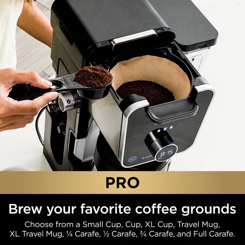 slide 3 of 11, Ninja DualBrew Pro Specialty Coffee System, Single-Serve, Pod, and 12-Cup Drip Coffee Maker - CFP301: Coffee Machine with Frother, 60 oz Capacity, 60 oz