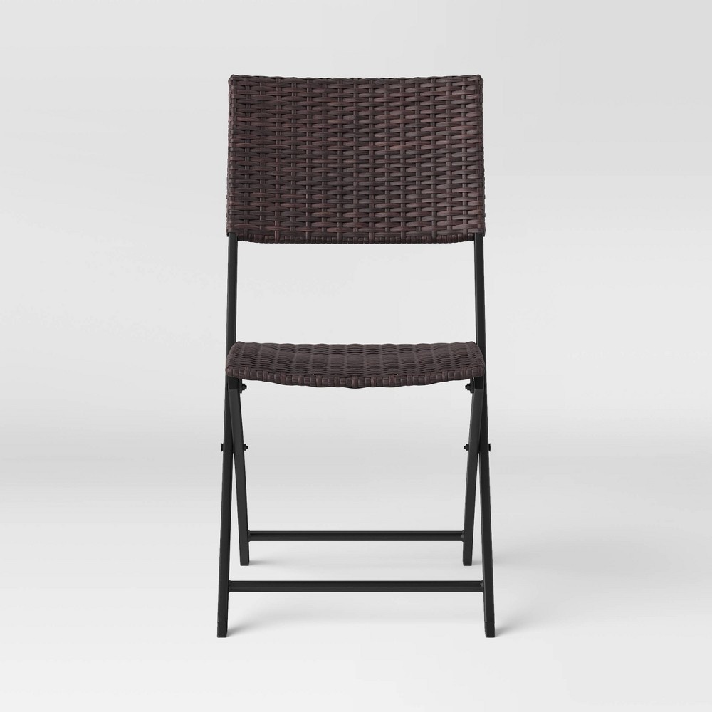 slide 2 of 5, Wicker Patio Folding Chair - Room Essentials, 1 ct