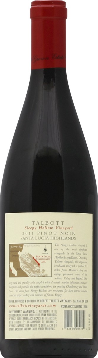 slide 2 of 3, Talbott Vineyards Red Wine, 750 ml
