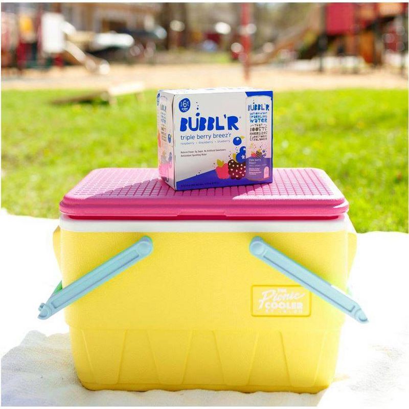 slide 4 of 5, BUBBL'R Triple Berry Breez'r Antioxidant Sparkling Water - 6pk/12 fl oz Can, 6 ct; 12 fl oz