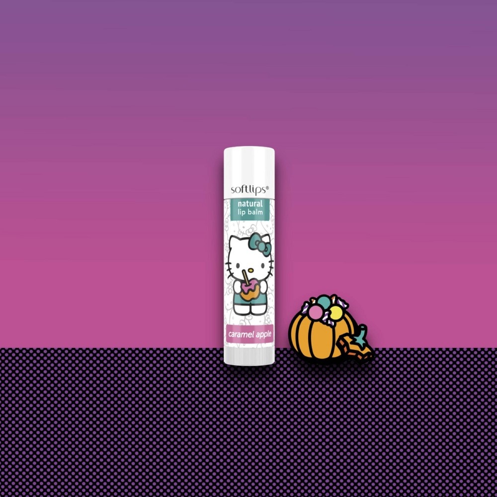 slide 5 of 6, Softlips Halloween Hello Kitty Natural Lip Balm, 3 ct