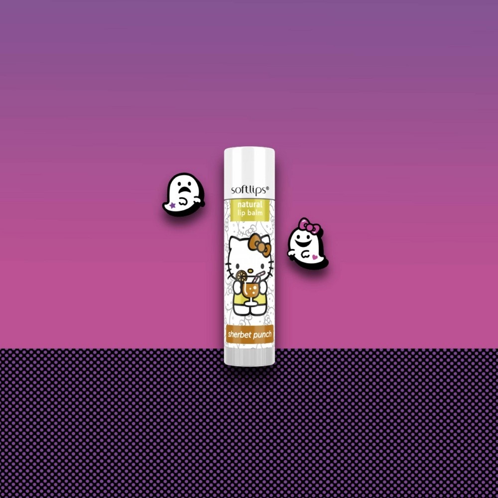 slide 6 of 6, Softlips Halloween Hello Kitty Natural Lip Balm, 3 ct