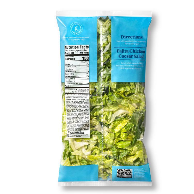 slide 2 of 5, Mexican Caesar Chopped Salad Kit - 11.05oz - Good & Gather™, 11.05 oz