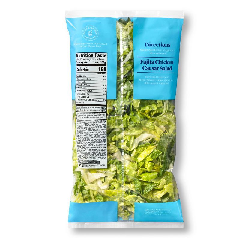 slide 2 of 5, Mexican Caesar Chopped Salad Kit - 11.05oz - Good & Gather™, 11.05 oz