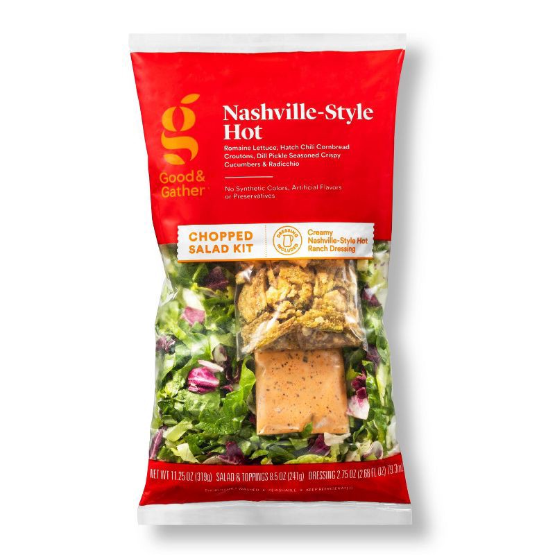 slide 1 of 4, Nashville-Style Hot Chopped Salad Kit - 11.25oz - Good & Gather™, 11.25 oz