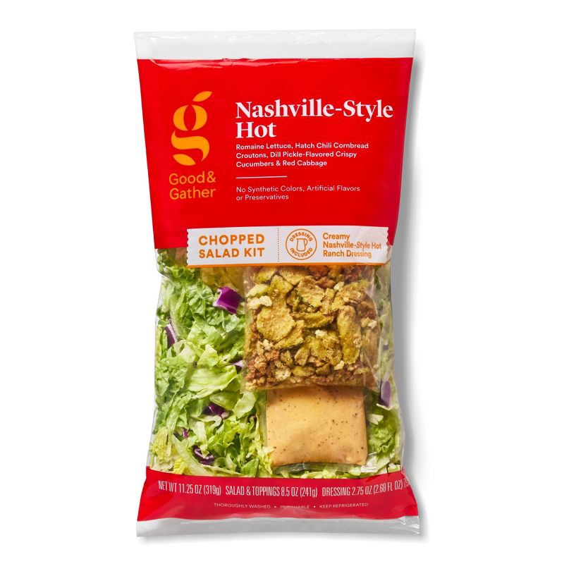 slide 1 of 8, Nashville-Style Hot Chopped Salad Kit - 11.25oz - Good & Gather™, 11.25 oz