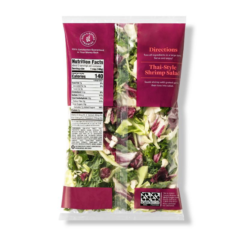 slide 2 of 4, Thai-Style Chili Mango Chopped Salad Kit - 11.25oz - Good & Gather™, 11.25 oz