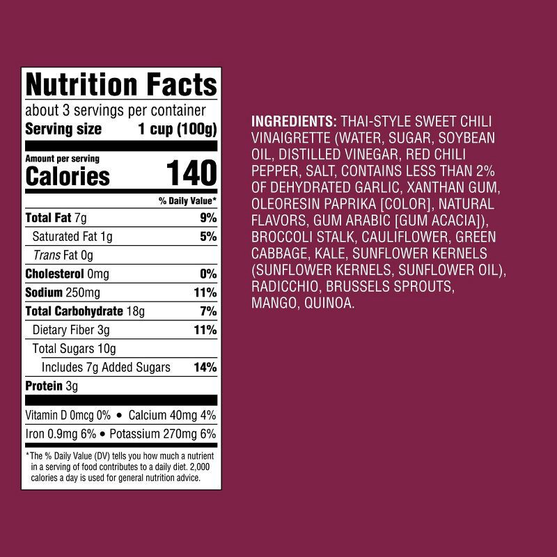 slide 5 of 5, Thai-Style Chili Mango Chopped Salad Kit - 11.25oz - Good & Gather™, 11.25 oz