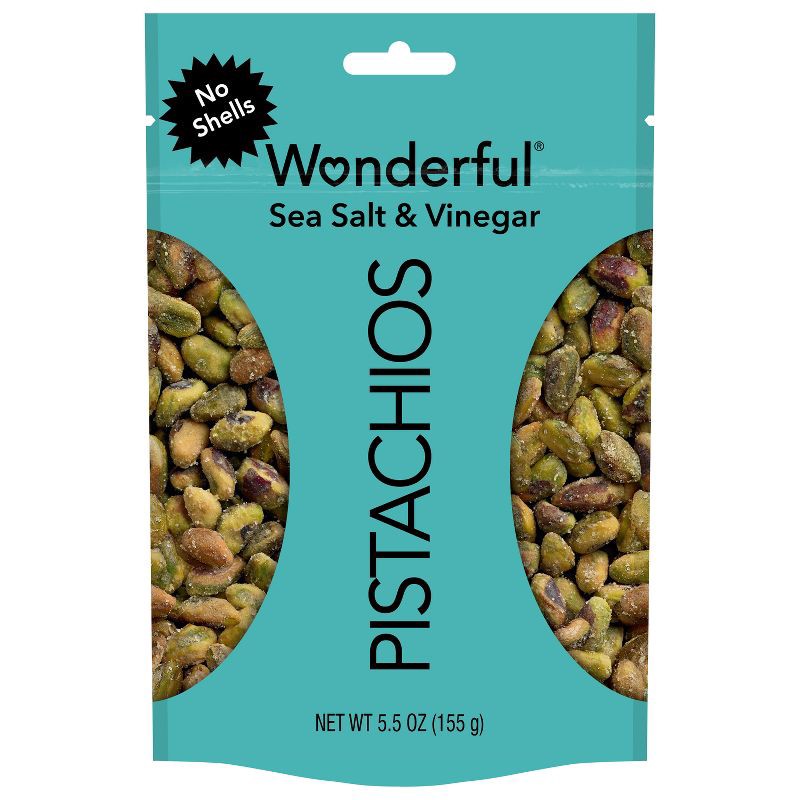 slide 1 of 8, Wonderful Sea Salt & Vinegar No Shell Pistachios - 5.5oz, 5.5 oz
