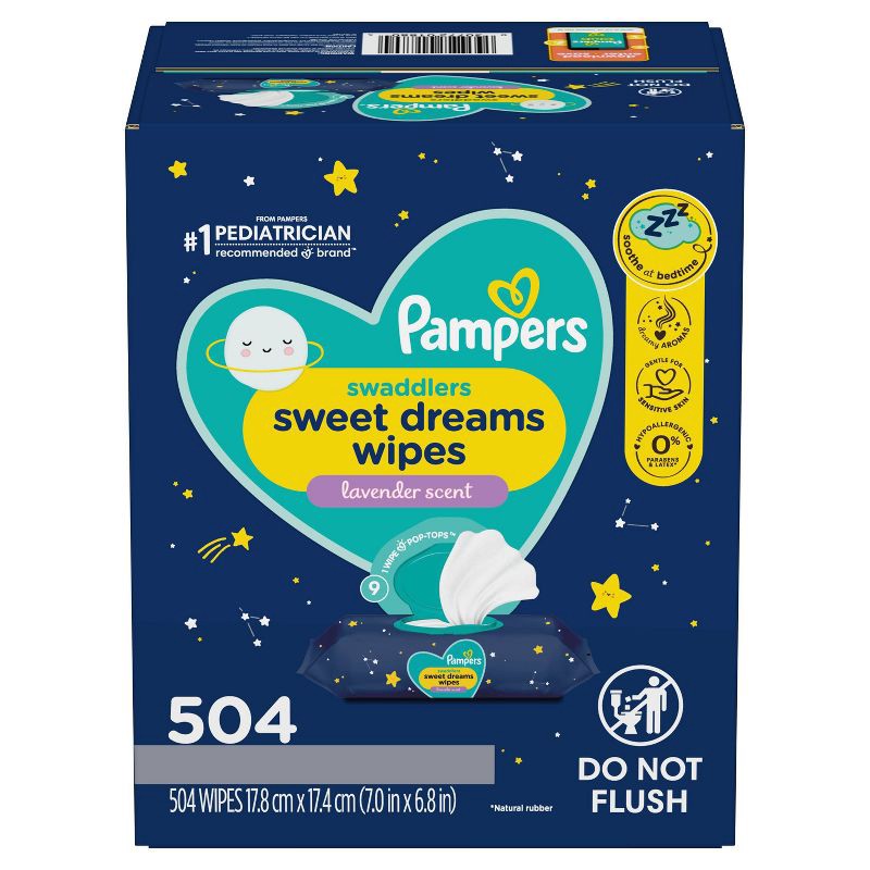 Pampers Sweet Dreams Sensitive Baby Wipes 9X FTMT - 504ct 504 ct | Shipt