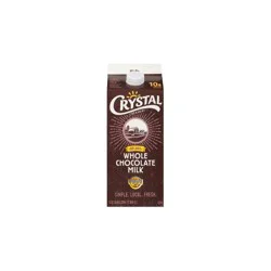 Crystal Creamery Crystal Deluxe Whole Chocolate Milk - 0.5gal