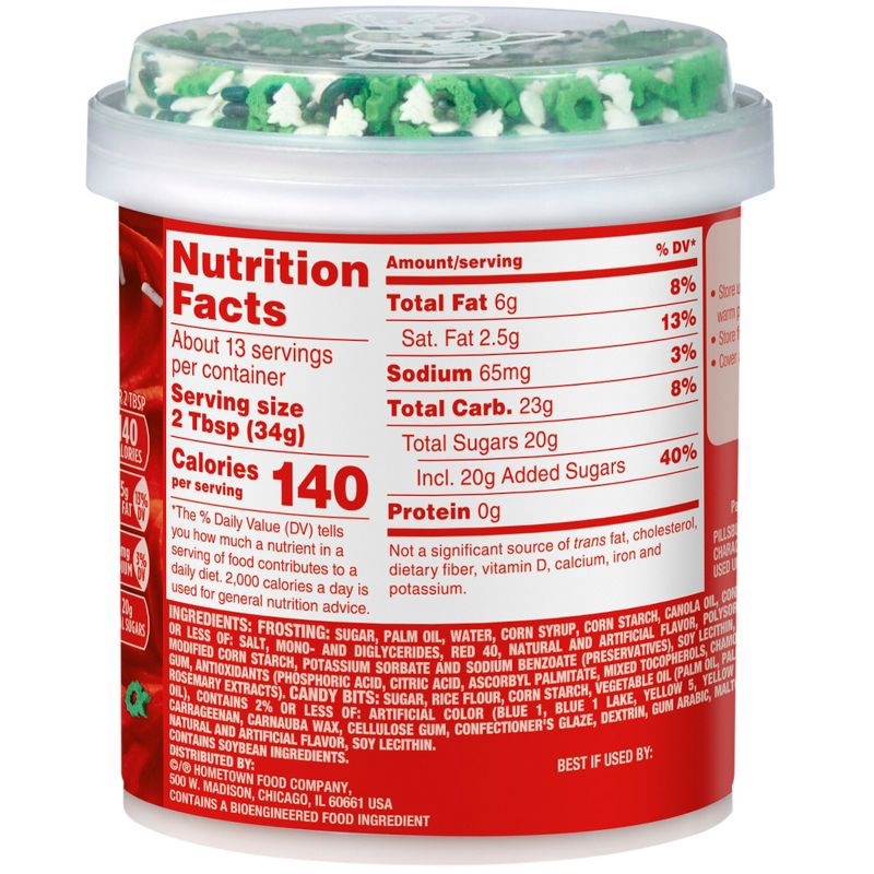 slide 7 of 7, Pillsbury Baking Holiday Funfetti Red Vanilla Frosting - 15.6oz, 15.6 oz