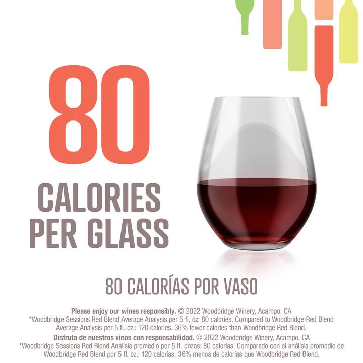 slide 4 of 6, Woodbridge by Robert Mondavi Sessions Red Blend Red Wine, 750 mL Bottle, 25.36 fl oz