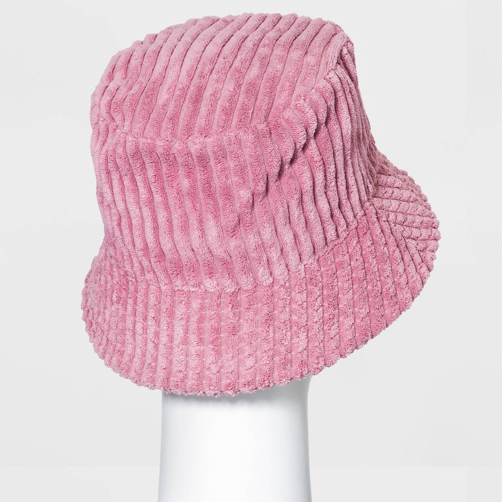 slide 2 of 2, Women's Corduroy Bucket Hat - Wild Fable Light Pink, 1 ct