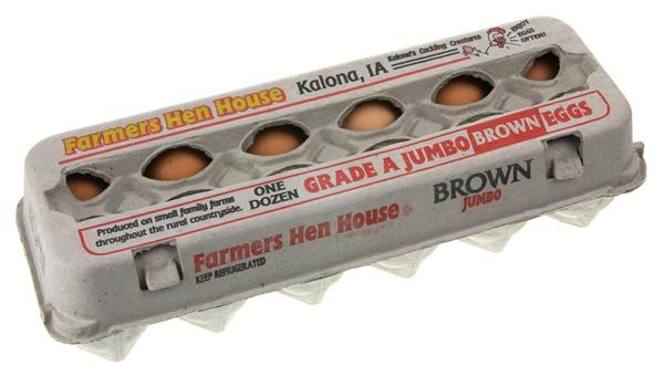 slide 1 of 1, Farmer's Hen House Jumbo Brown Eggs, 1 doz