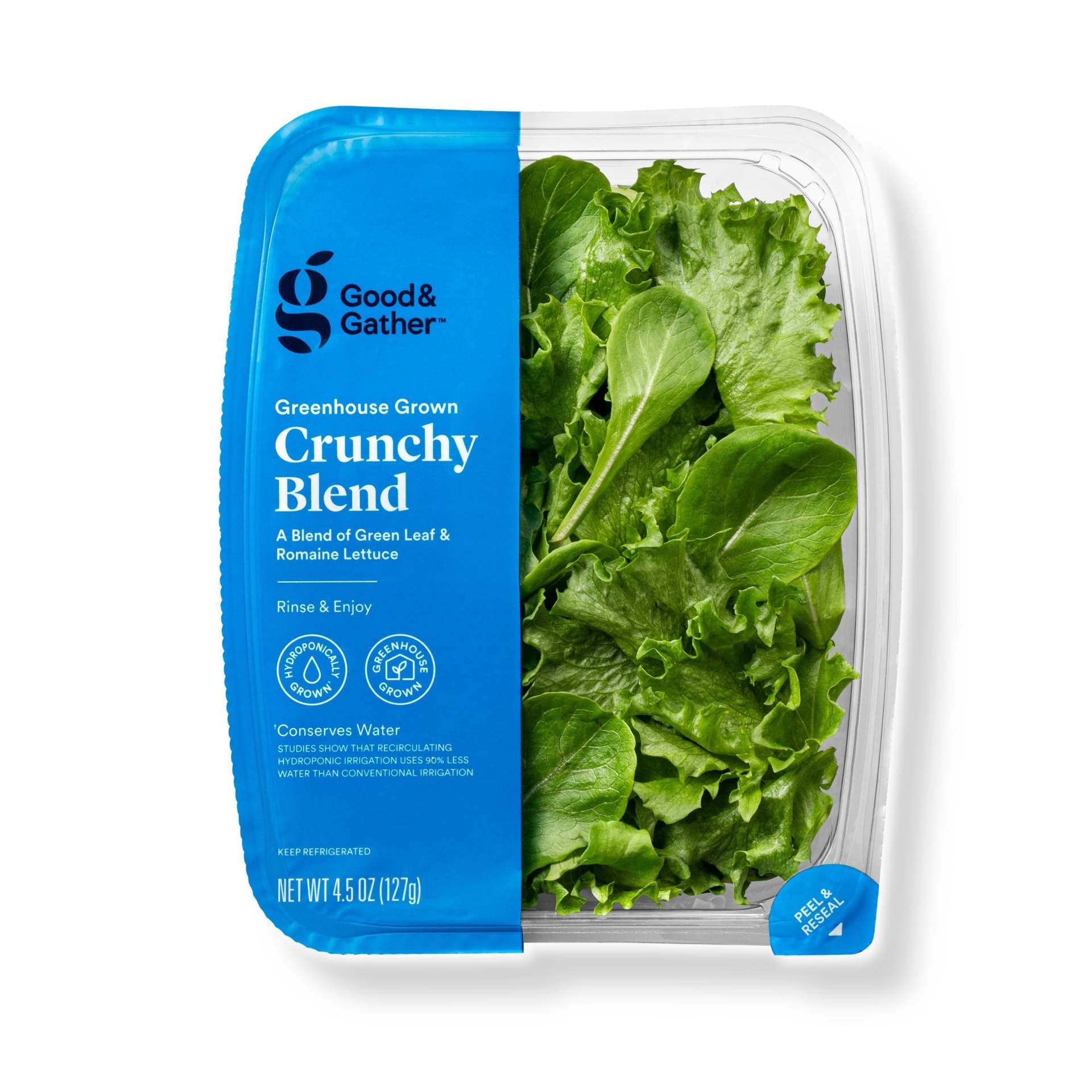 slide 1 of 3, Greenhouse Grown Crunchy Lettuce Blend - 4.5oz - Good & Gather, 4.5 oz