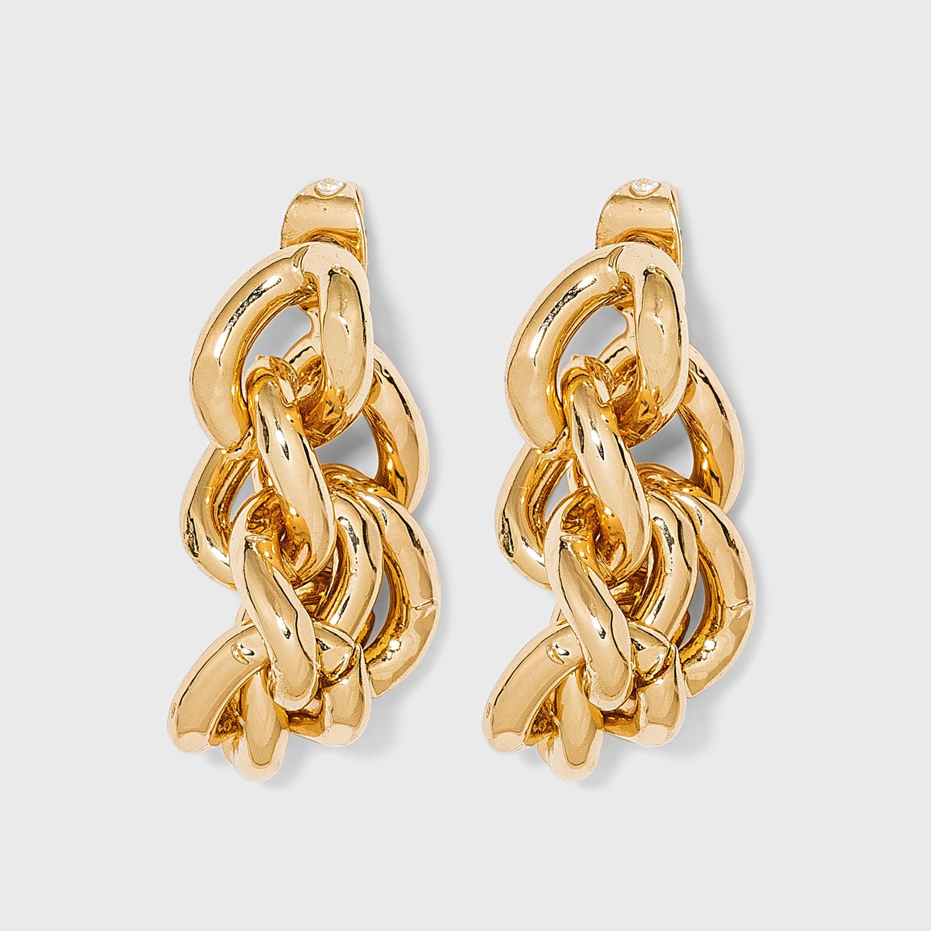 Linked Jacket Hoop Earrings A New Day Gold 1 ct Shipt