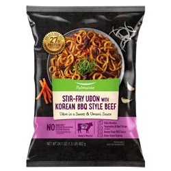 Pulmuone Stir-Fry Udon with Korean BBQ Style Beef Meal Kit - 24.1oz