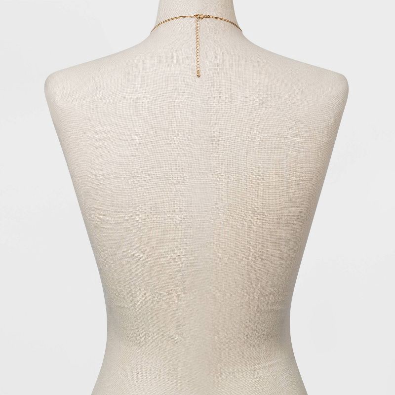 slide 3 of 3, Delicate Layered Necklace - A New Day™ Gold: Nickel-Free, Lobster Claw Clasp, 3-Inch Extender, 1 ct