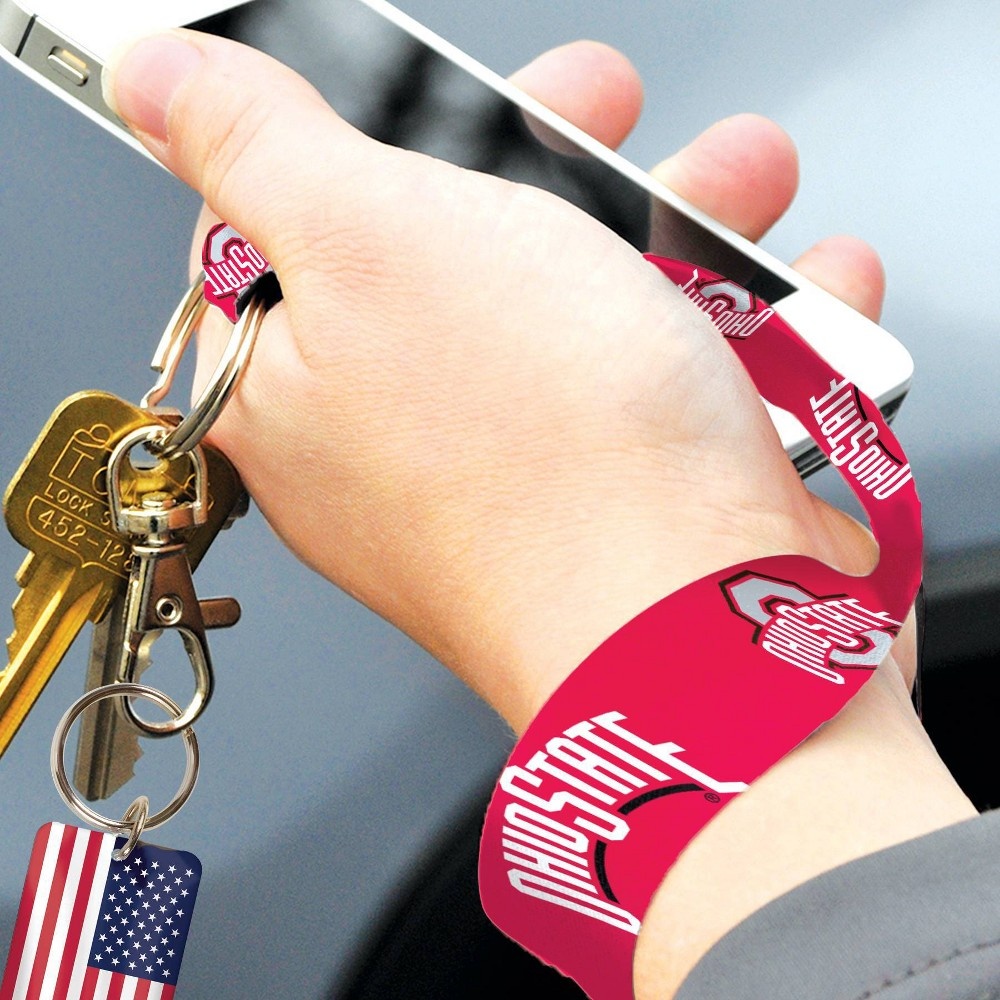 slide 2 of 3, NCAA Ohio State Buckeyes Key Strap Lanyard, 1 ct