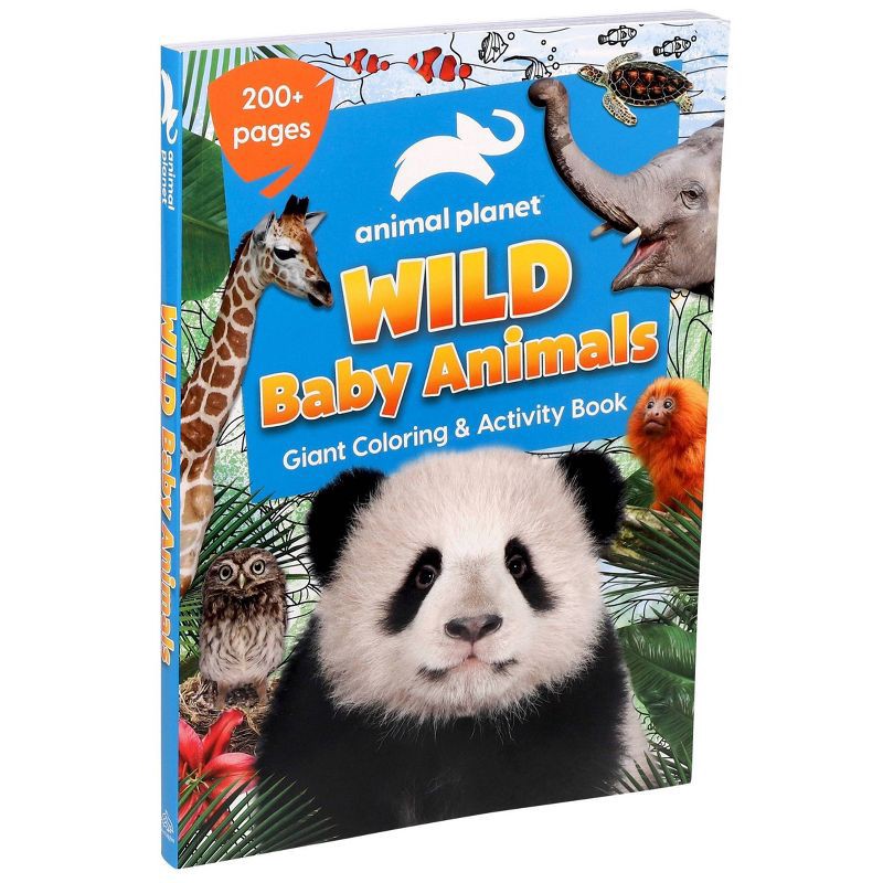 slide 2 of 6, Animal Planet: Wild Baby Animals Coloring and Activity Book (Board Book), 1 ct