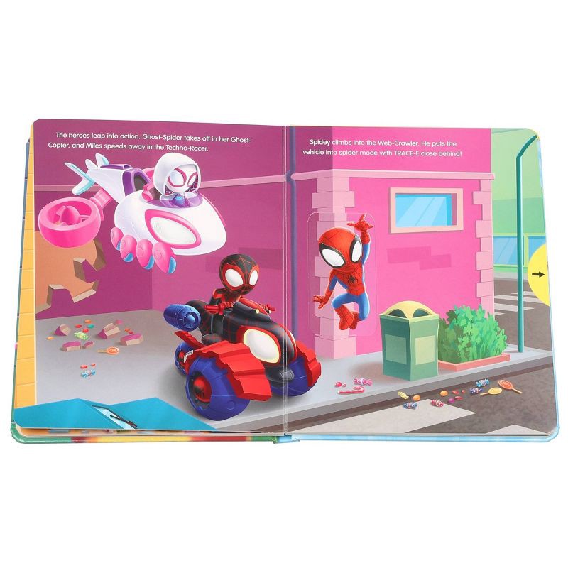 slide 5 of 6, Readerlink Spidey and His Amazing Friends: Go Team Spidey! Board Book with Flaps and Sliding Pieces (Board Book), 1 ct