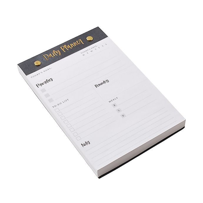 slide 2 of 2, Eccolo Daily Planner Pad - White, 1 ct
