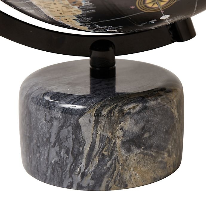 slide 3 of 3, Eccolo Desk Globe - Black with Marble Base, 1 ct