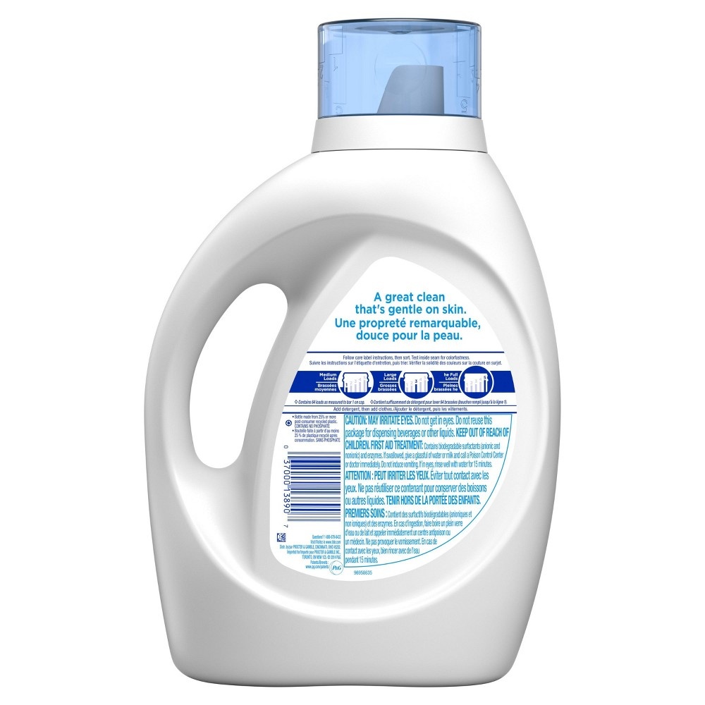 slide 4 of 5, Tide Free & Gentle Liquid Laundry Detergent, 100 fl oz