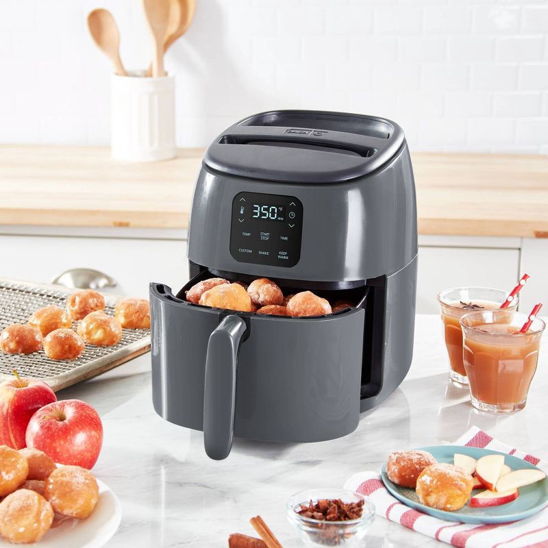 slide 4 of 6, Dash 2.6 qt Express Digital Tasti-Crisp Nonstick Air Fryer, 1 ct