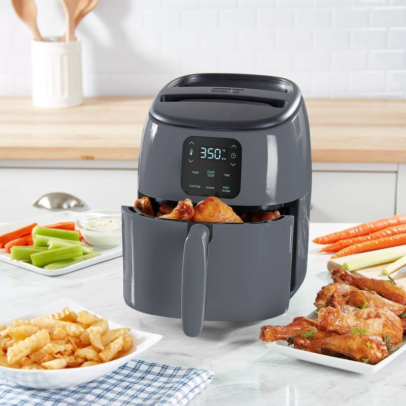 slide 6 of 6, Dash 2.6 qt Express Digital Tasti-Crisp Nonstick Air Fryer, 1 ct