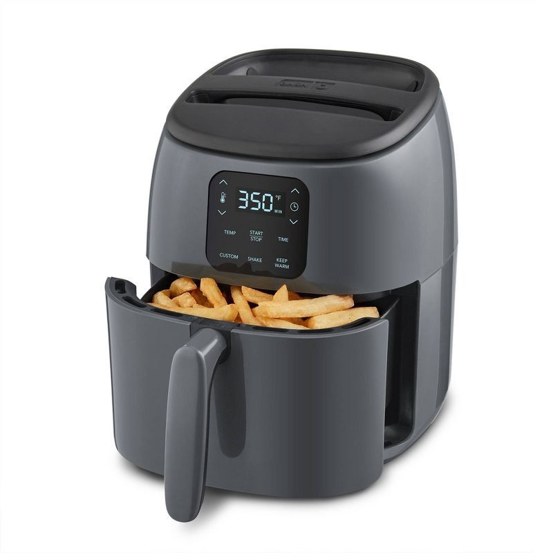 slide 1 of 6, Dash 2.6 qt Express Digital Tasti-Crisp Nonstick Air Fryer, 1 ct