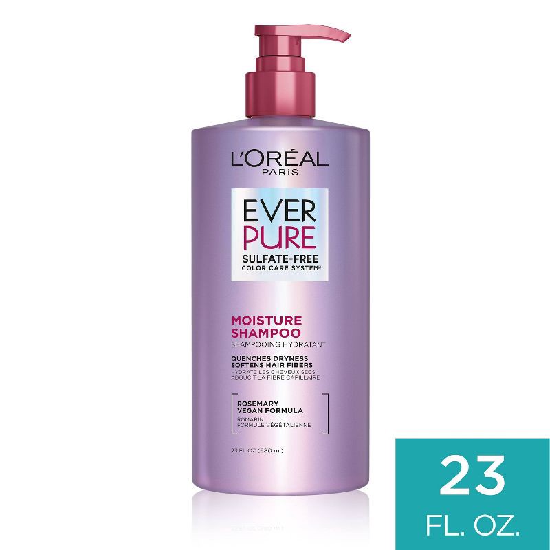 slide 1 of 10, L'Oreal Paris EverPure Moisture Rosemary Oil Shampoo for Dry Hair - 23 fl oz, 23 fl oz