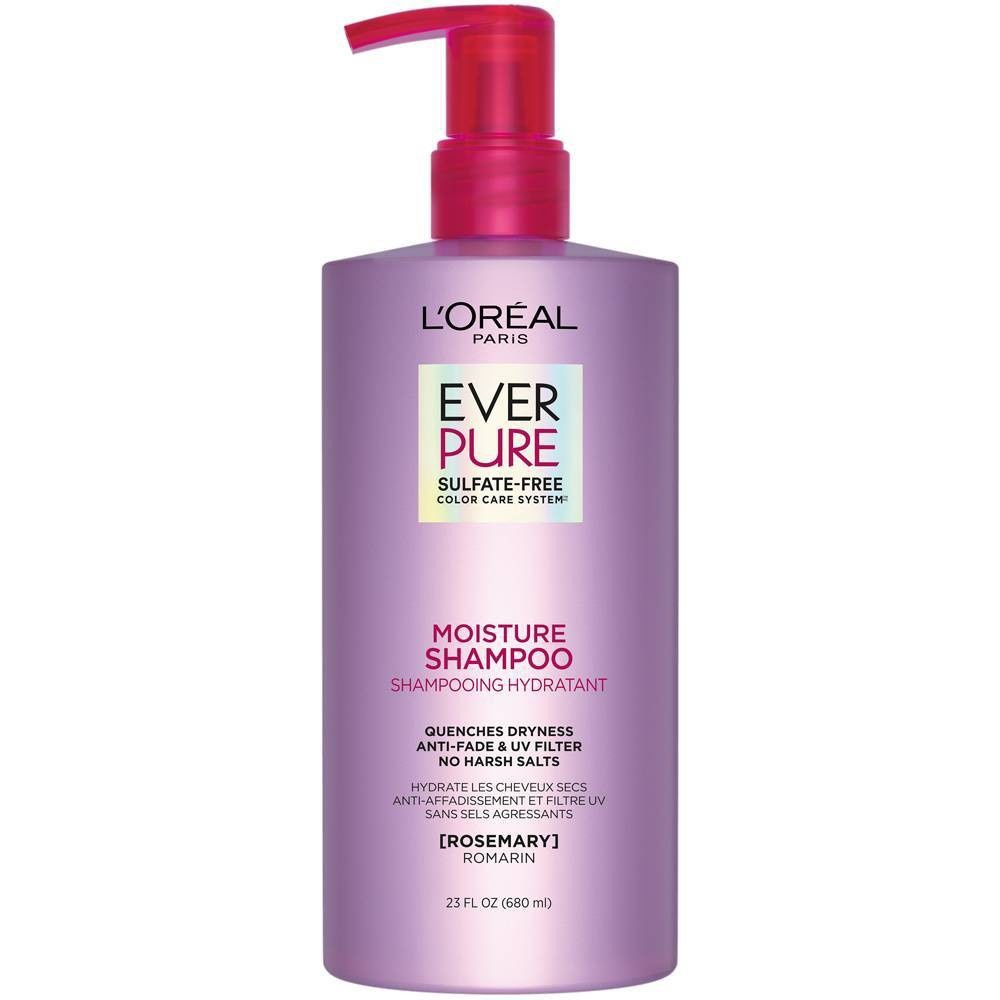 slide 1 of 4, L'Oreal Paris EverPure Moisture Sulfate Free Shampoo for Dry Hair - 23 fl oz, 23 fl oz