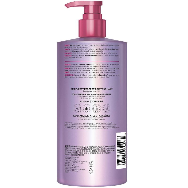 slide 2 of 10, L'Oreal Paris EverPure Moisture Rosemary Oil Conditioner for Dry Hair - 23 fl oz, 23 fl oz