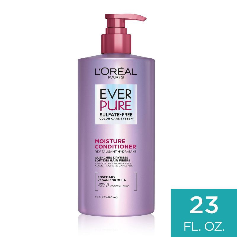 slide 1 of 10, L'Oreal Paris EverPure Moisture Rosemary Oil Conditioner for Dry Hair - 23 fl oz, 23 fl oz