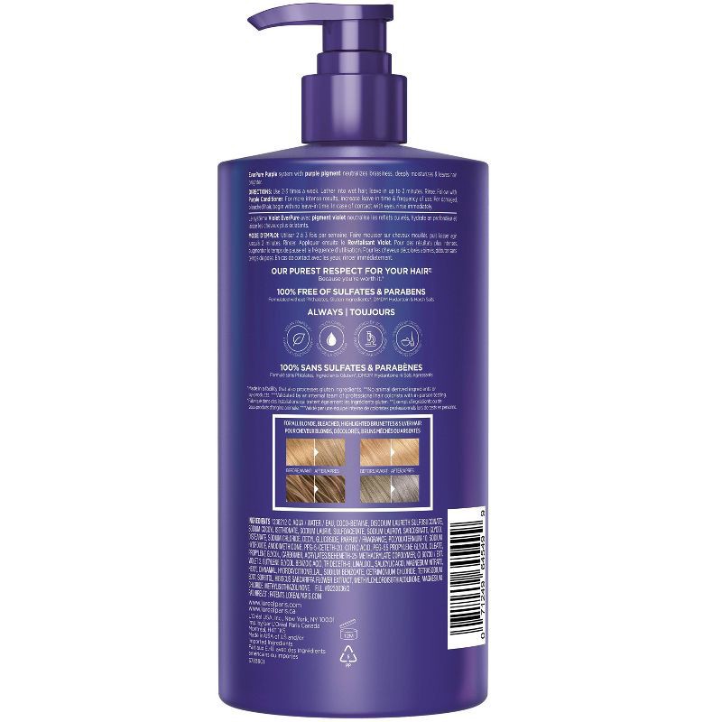 slide 10 of 10, L'Oreal Paris EverPure Sulfate Free Purple Shampoo - 23 fl oz, 23 fl oz