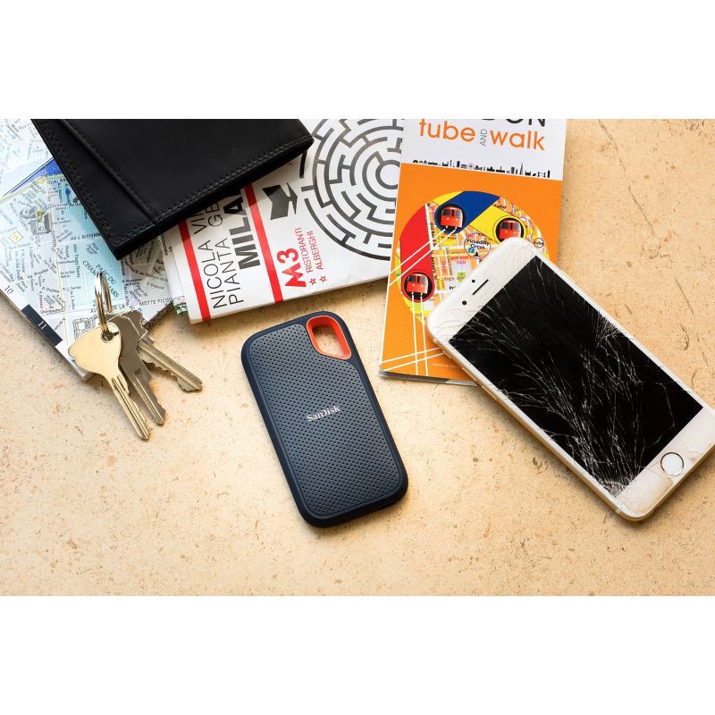 slide 5 of 8, SanDisk Extreme 1TB Portable External SSD Flash Storage Drive - Black, 1 ct