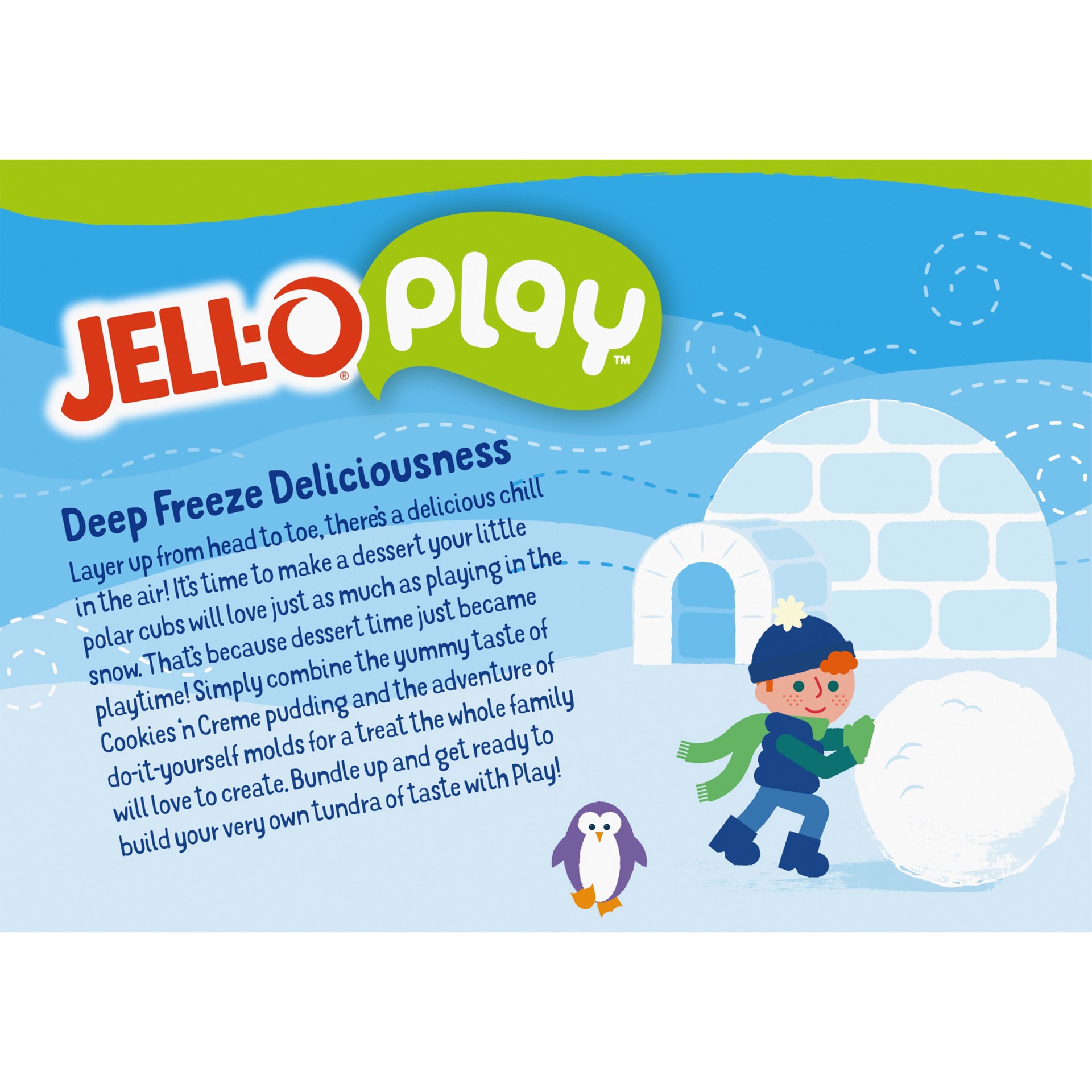 slide 2 of 11, Jell-O Play Snow Day Pudding Pop Mold Kit with Cookies n' Creme Instant Pudding Mix, 8.4 oz Box, 8.4 oz