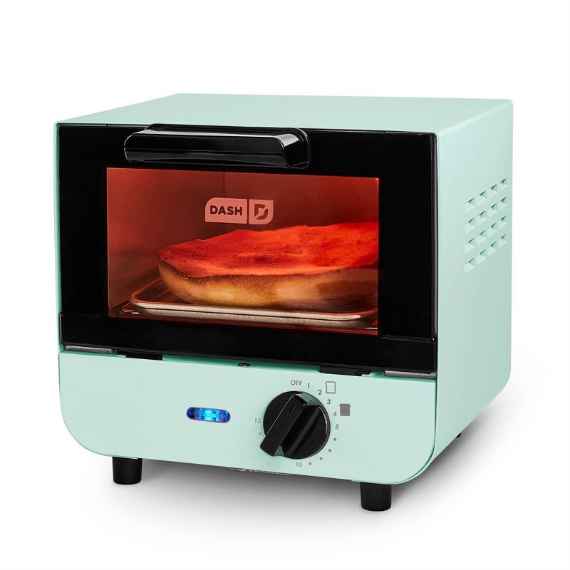 slide 5 of 9, Dash Mini Toaster Oven - Green, 1 ct