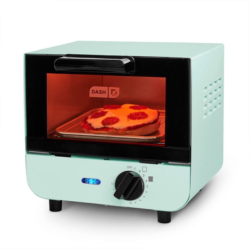 slide 1 of 9, Dash Mini Toaster Oven - Green, 1 ct