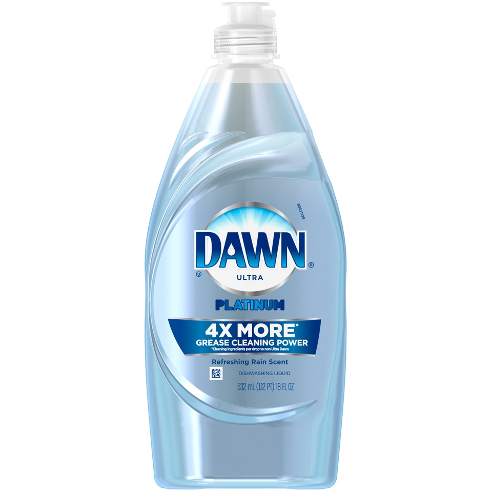 slide 2 of 2, Dawn Platinum Refreshing Rain Scent Dishwashing Liquid Squeeze Bottle, 18 fl oz