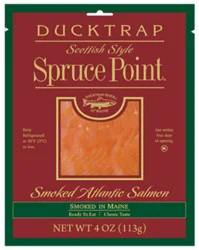 Ducktrap Atlantic Salmon Smoked Scottish Style Spruce Point - 4 Oz