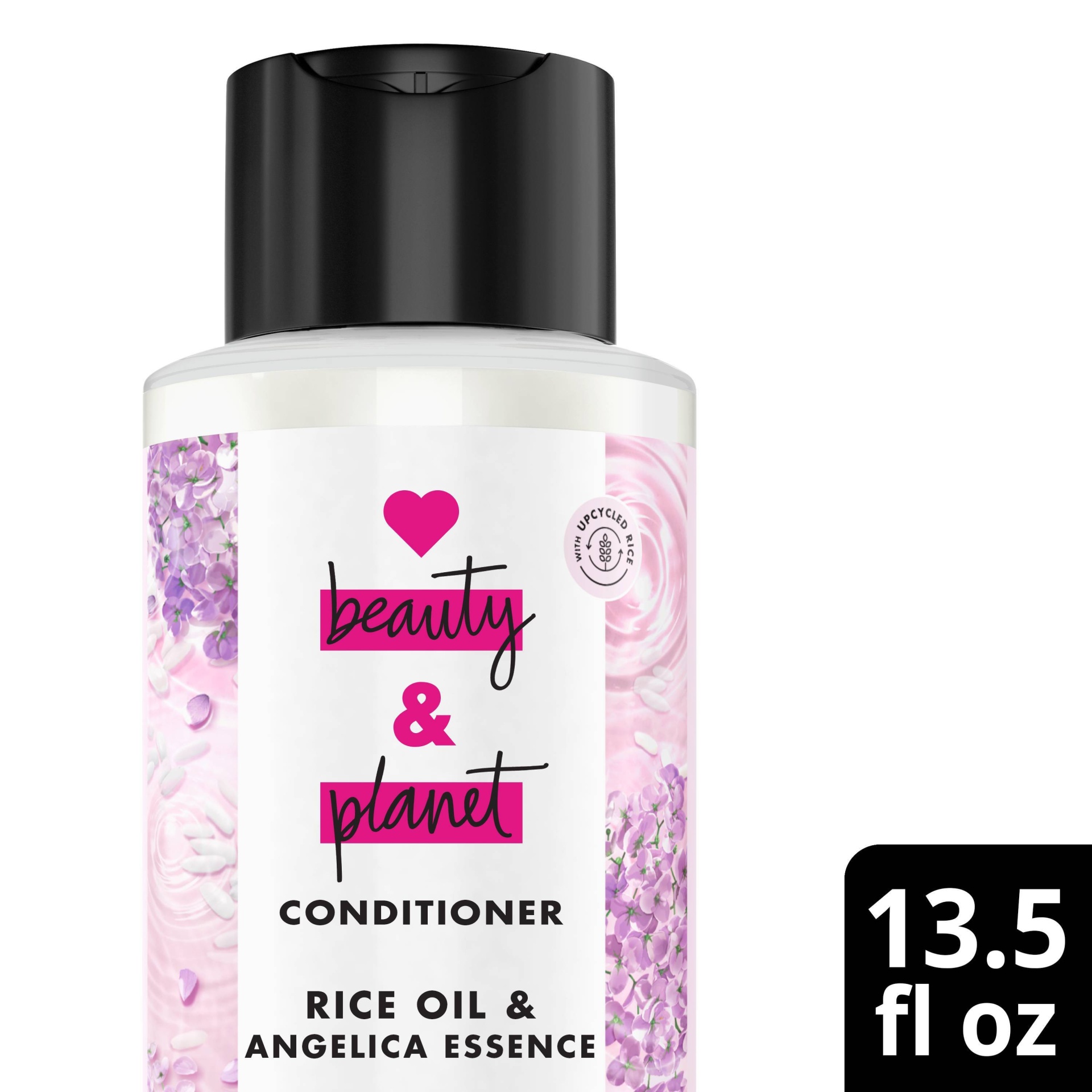 slide 1 of 6, Love Beauty and Planet Rice Oil & Angelica Essence Moisturizing Hair Conditioner for Curls and Waves - 13.5 fl oz, 13.5 fl oz