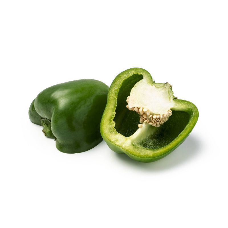 slide 3 of 4, Green Bell Peppers - 2ct - Good & Gather™, 2 ct